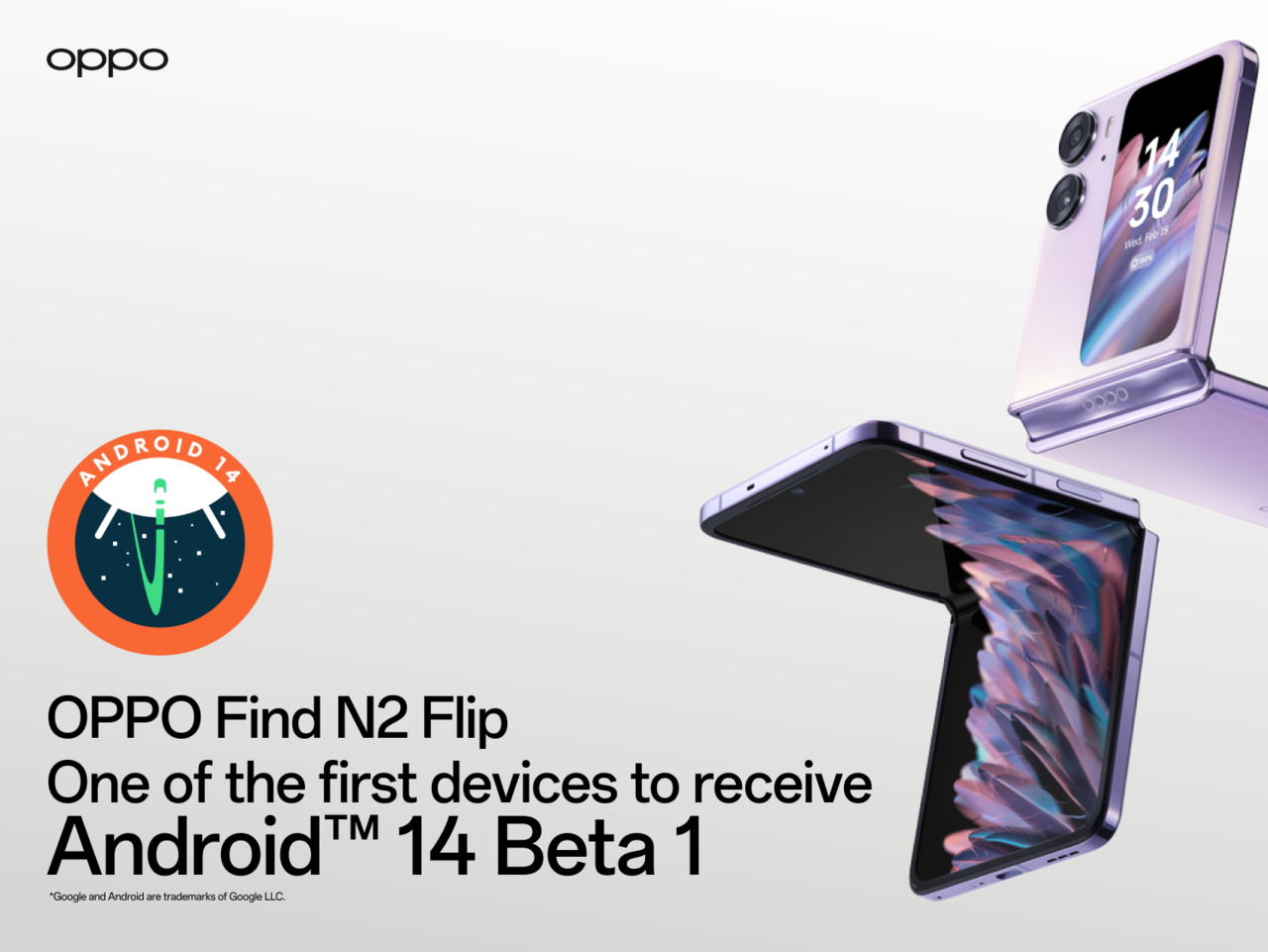 OPPO Find N2 Flip Menjadi Salah Satu Perangkat Pertama yang Menerima Pembaruan Android 14 Beta 1